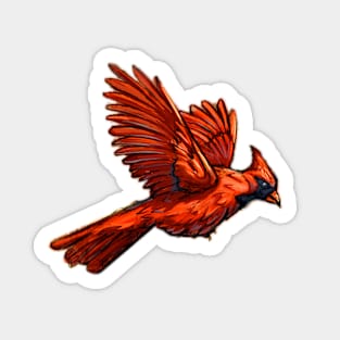 Flying Cardinal Sticker